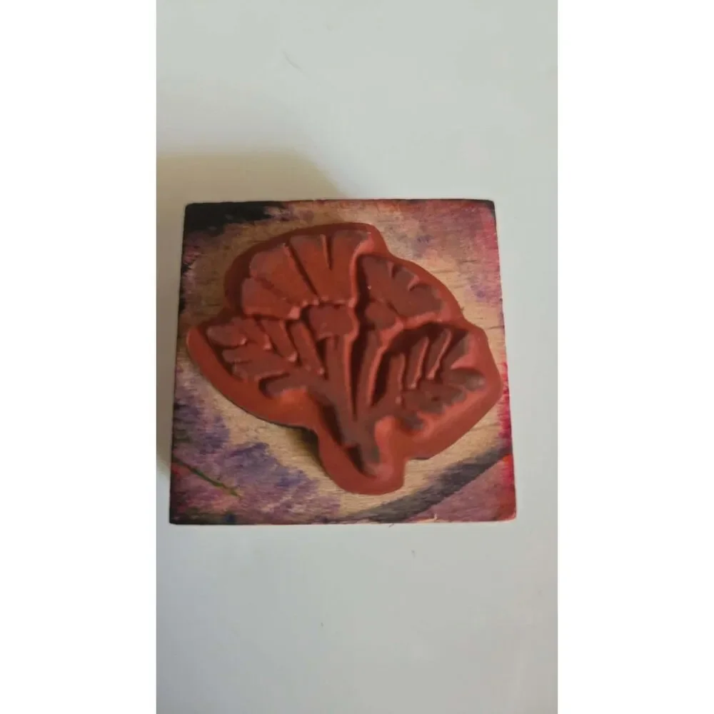 Flower Floral Rubber stamp 32u